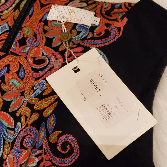 New Paul Brial multicolored midi dress - Picture 2 of 4